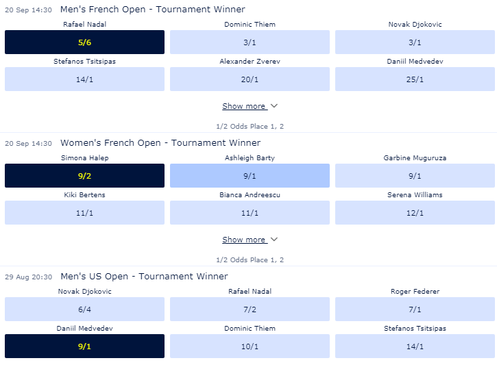 Treble Bet Tennis